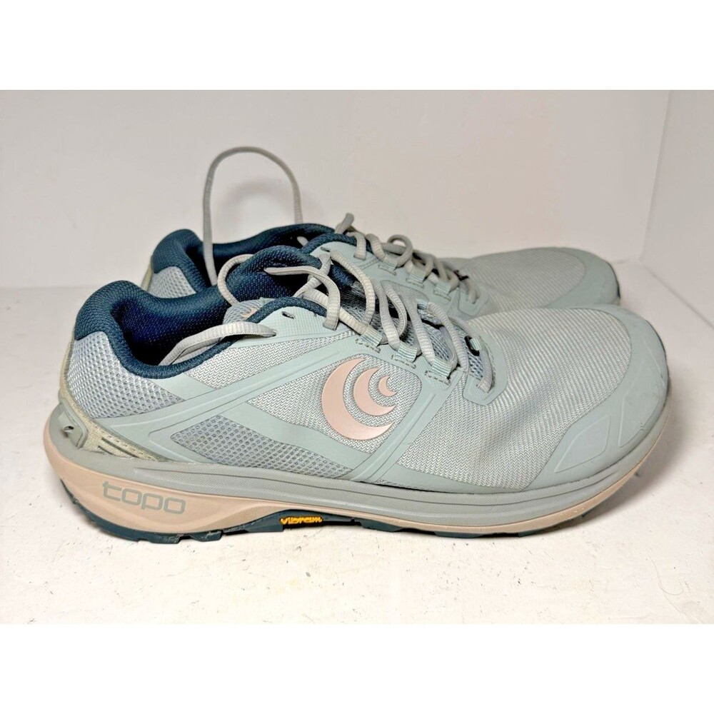 Topo Shoes Women Sz 9.5 Terraventure 4 Sage Tan Athletic Running Sneakers Vibram